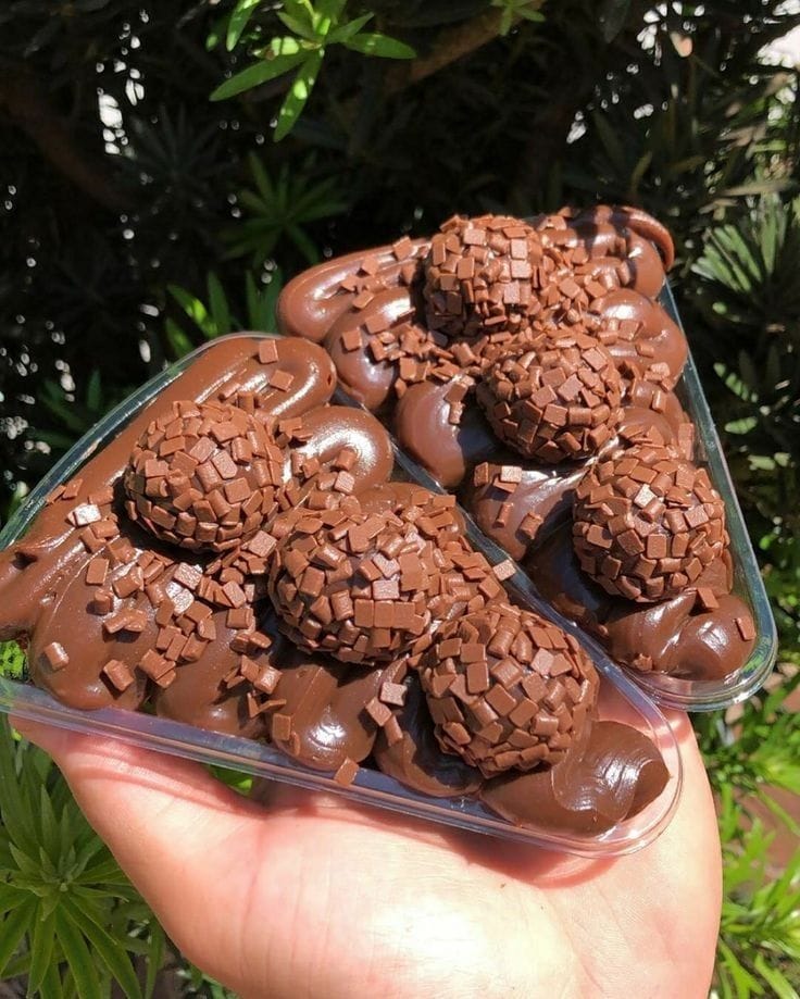 Fatia Brownie com Brigadeiro
